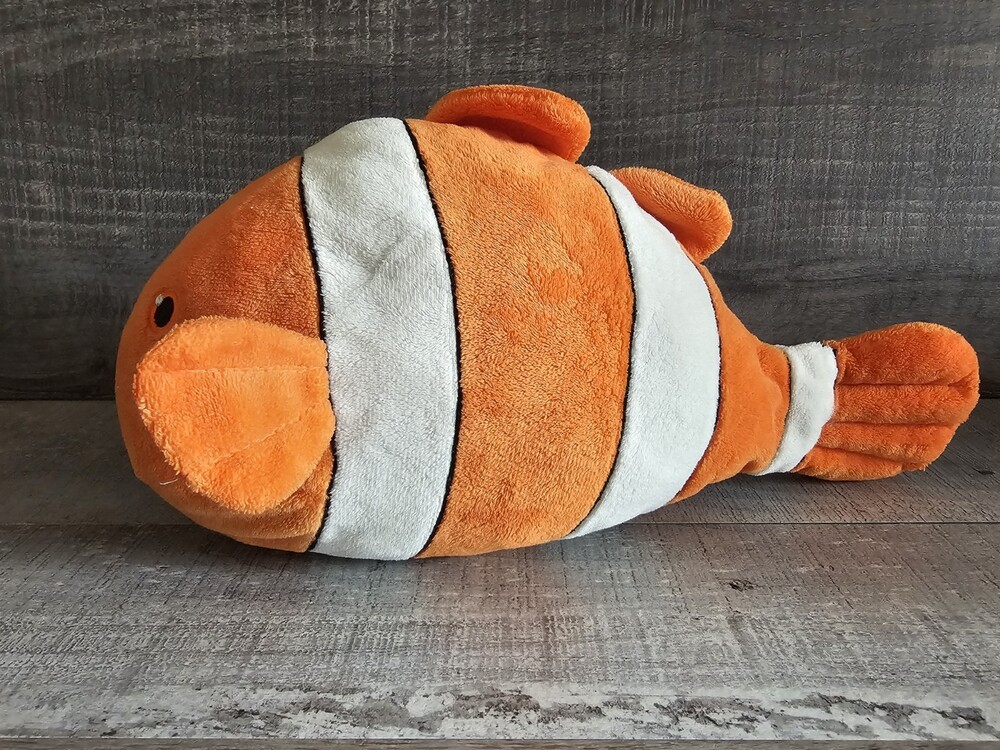 Kohls Cares Clownfish 13" Stuffed Plush Fish Orange Stripes Salina Yoon